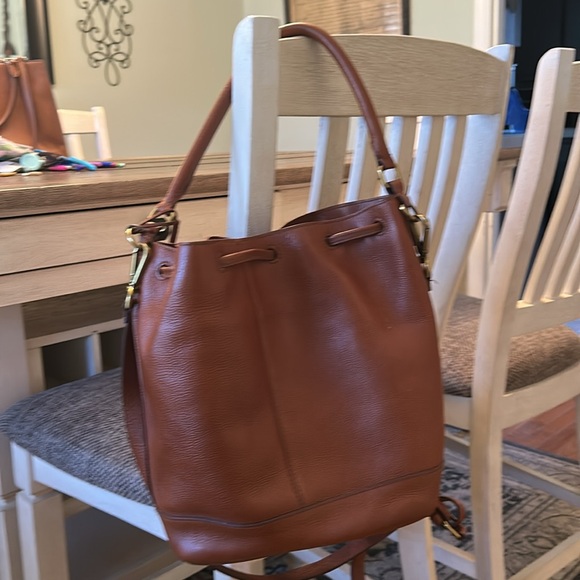 Madewell Lafayette Leather Bucket Bag in English saddle leather - Picture 10 of 11